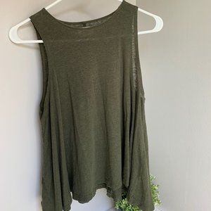 Olive Green Lou & Gray Top